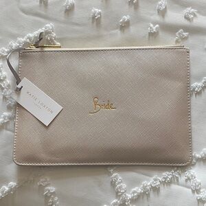 Katie Loxton “Bride” Cream Clutch Bag + 4 piece Bachelorette Swag Gift Set